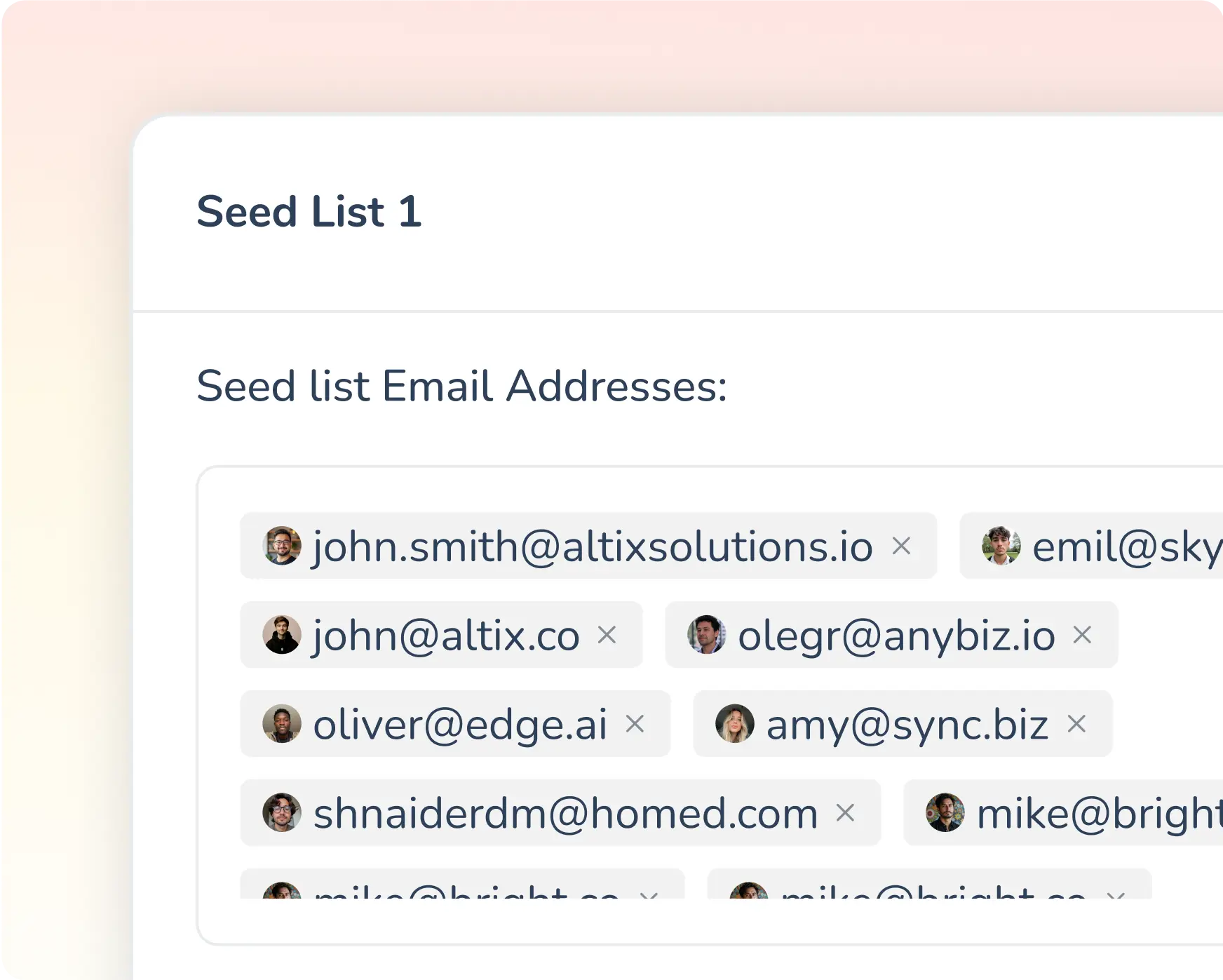 Seed list